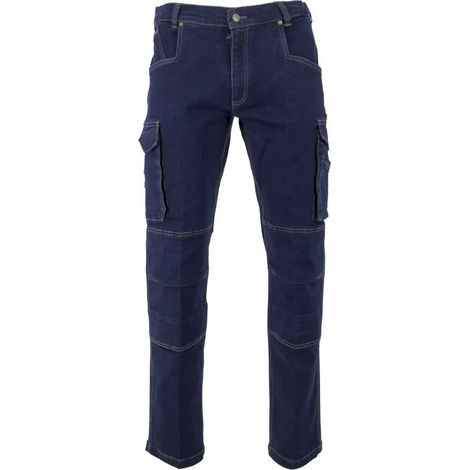 Jean de travail BARIL - BLEU DENIM 3XL - FR(58) (1/3)