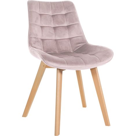 Stuhl Brook Samt pink