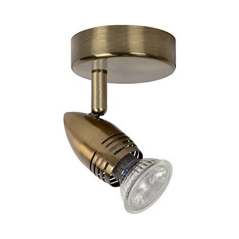 Spot LED Lucide Caro orientable GU10 5W 2700K laiton
