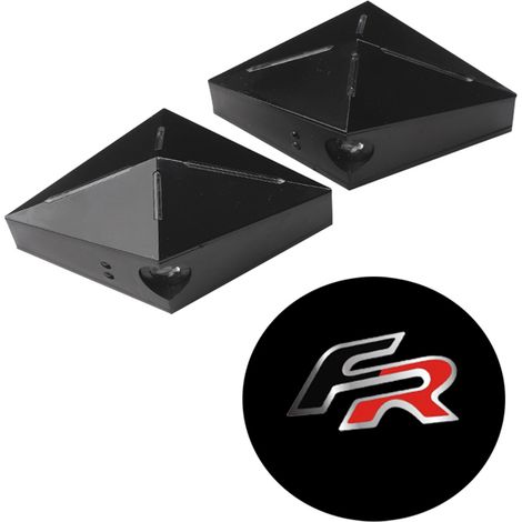 (FR-LM) Autocollants pour voiture, éclairage d'accueil pour portières de voiture, lampe de chargement pour batterie au lithium, compatible avec Seat Leon 5F FR Mk2 Mk3, accessoires d'éclairage pour vé (1/5)