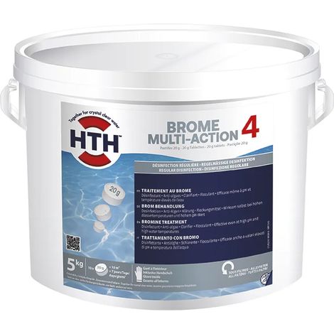 Brome multi-action pastilles 20g 5kg - Hth - BROME MULTI-ACTION 4 5KG