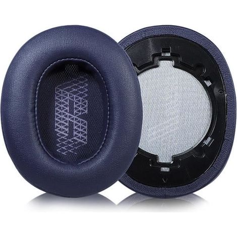 Coussinets d'oreille pour Casque JBL Live 500BT - AQSACOKIYA - Cuir Protéiné, Mousse D'isolation Phonique - Bleu (1/4)