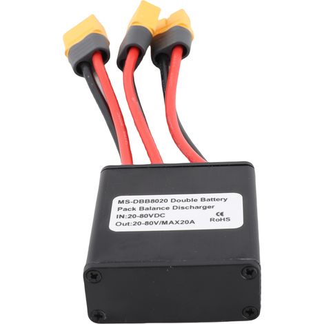 Convertisseur de décharge de batterie double DC20-80V, interface XT60, adaptateur de module parallèle pour moteur de 250 à 3000W (1/5)