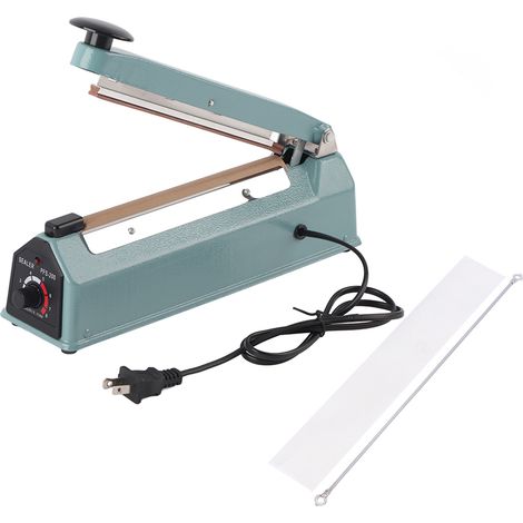 Machine à sceller manuelle PFS-200 300W 8 pouces, soudeuse à impulsion pour sachets plastique d'emballage (1/5)