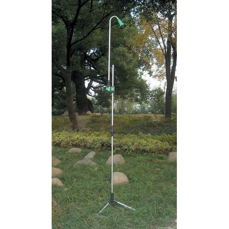 366 Gartendusche aus Aluminium und ABS mit Stativ und Wasserhahn für Außenpools (1/2)