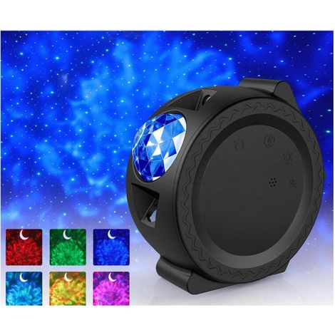 Projecteur de ciel étoilé, 3 en 1 Smart Home LED Projecteur Lampe Projecteur dynamique Galaxy Night Light Decor pour bébé Chambre d'enfant Home Cinéma (Noir) (1/2)