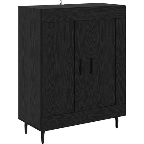 Vitrina Roble Negro 69,5 x 34 x 90 cm vidaXL