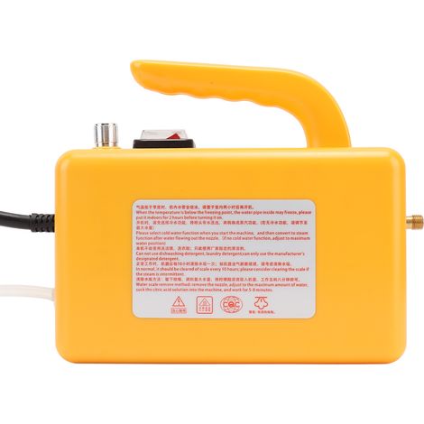 Nettoyeur vapeur haute pression portable, sans réservoir, pour la maison, le nettoyage auto et la cuisine. Puissance : 2 600 W. Prise UE : 220 V. (1/5)