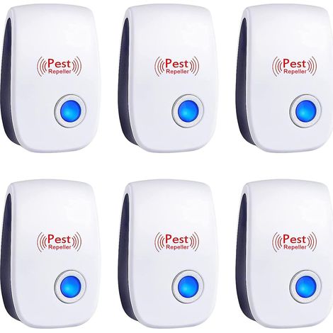 Ultrason Souris et Rats, Répulsif Ultrason Anti-Rongeurs Insectes 6 Pack (1/5)