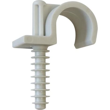 Collier de fixation simple pour tube ou gaine Ø25 mm - sachet de 15 pièces (1/3)