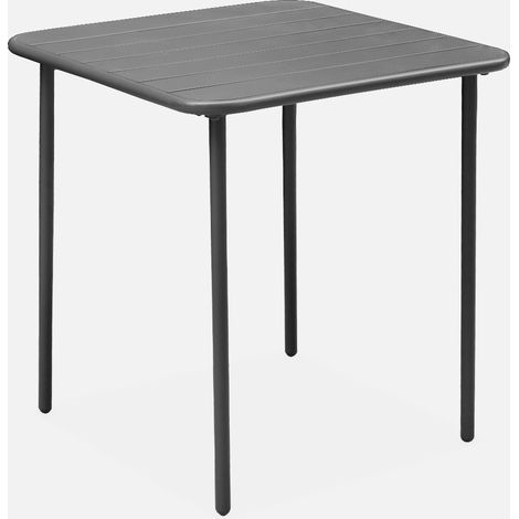 Tavolo da giardino in metallo 2 posti, 70cm