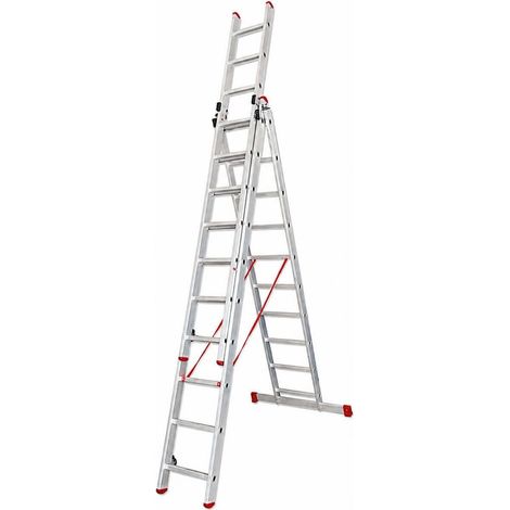 Escalera Transformable Triple Plus TR3-PLUS de 14 x 3 Peldaños