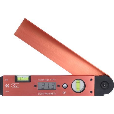 LCD-Digital-Winkelmesser, tragbarer Winkelmesser mit Wasserwaage für Schreiner/Elektriker (1/5)