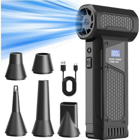 M5 Brushless Wireless Jet Fan Turbo Air souffleur 110 000 RPM High Speed Pressurized Hurricane aspirateur et souffleur (1/5)