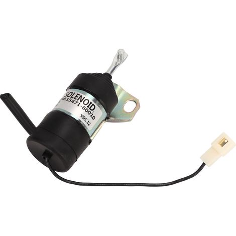 Électrovanne d'arrêt carburant 129953 77811 Compatible KUBOTA KJ S150V USA B1250HSD (1/5)