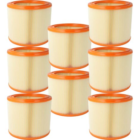 vhbw 8x filtro a lamelle sostituisce Festool 488924 per aspirapolvere portatile