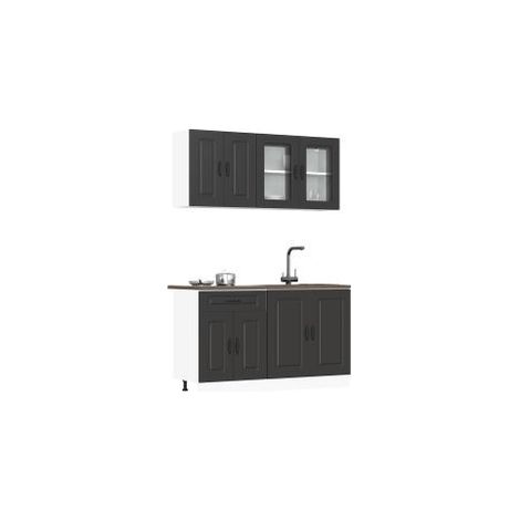 Ensemble d'armoires de cuisine 4 pcs Kalmar bois d'ingénierie (1/5)
