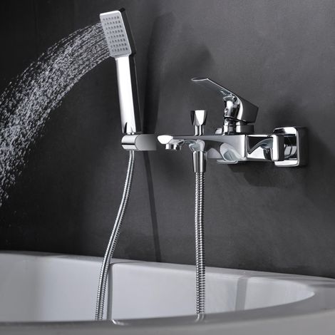 IMEX - Grifo Bañera y Ducha Monomando Serie Bali Cromado