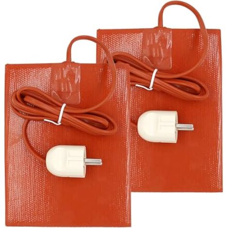 Coussin chauffant pour moteur de voiture, 20 x 15 cm, en silicone, coussin chauffant autocollant pour moteur de voiture, réservoir de carburant, réservoir d'eau, 120 V, 300 W (1/5)
