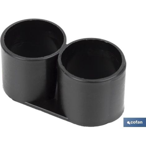 Tapón doble anillo para manguera de riego Ø16mm, fácil instalación y duradero.