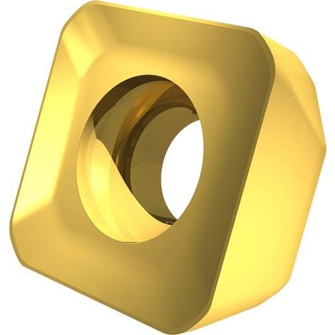 Fräswendeschneidplatte ISO SNMT 1205AZSR-R:M8340 D.5,2mm PVD beschichtet Gold (1/2)