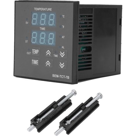 BERM Temperature Controller Heat Press Machine Thermostat Integrated Digital Display 100240V
