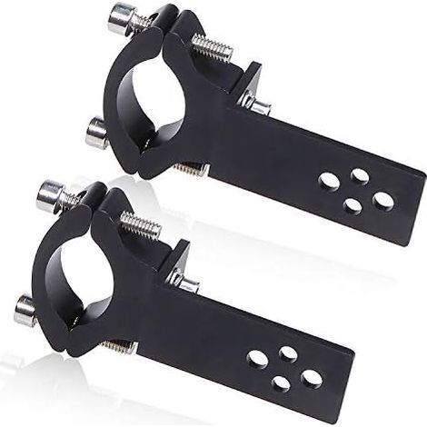 2PCS Support de Montage de Lumière,Biqing Universel Moto Support de Phare de Fixation Ampoule de Brouillard de Montage Bull Bar Bumper Support de Lampe D'aluminium Diamètre 22mm-36mm (1/5)