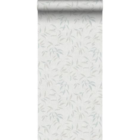 papier peint feuilles bleu gris - Sanders & Sanders (1/5)