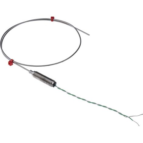 Thermocouple type K Ø 1.5mm, L 500mm, +1100°C max à Câble ( Prix pour 1 ) (1/4)