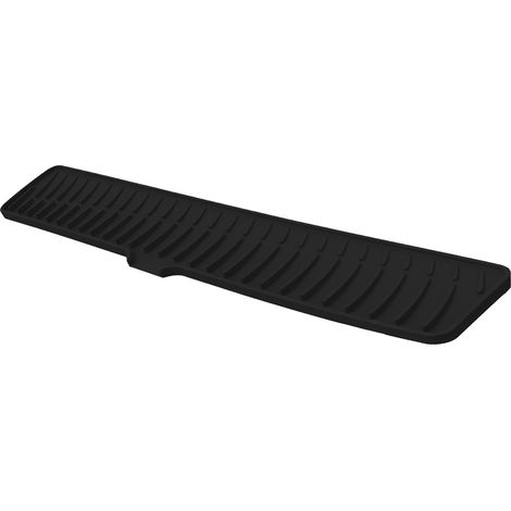 Tapis Egouttoir - Silicone Alimentaire - 60 x 10 cm - Pour Evier Cuisine Salle De Bain - Noir - 1 Piece (1/5)