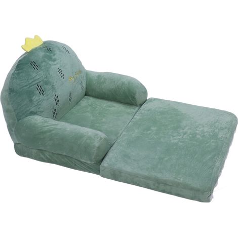 Canapé enfant confortable, respirant, pliable et facile à nettoyer, motif cactus, double couche. (1/5)