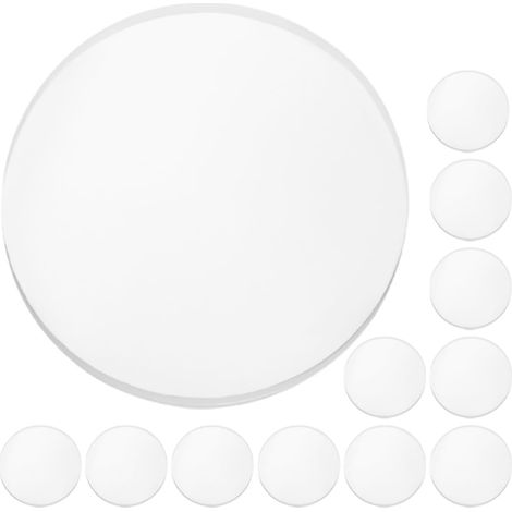 Patins en caoutchouc pour tables verre, lot de 12, transparents, 25 mm (1/5)