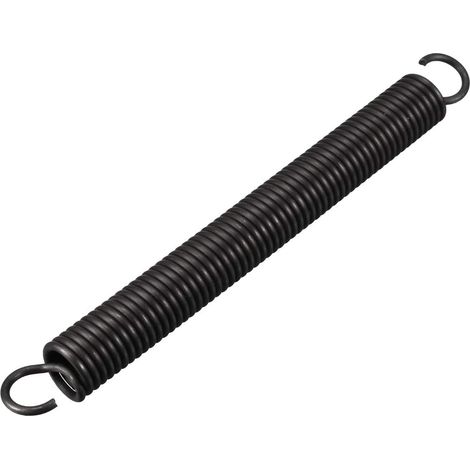sourcing map Pull Spring 2.5 mm Wire Dia 18 mmOD 180 mmFree L Tension Spring Extension Springs, Steel Small Double Hook (1/3)