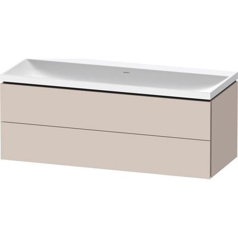 Duravit L-Cube c-shaped Set wandhängend, 2 Schubkästen, ohne