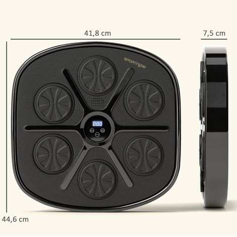 Bluetooth-Musik-Boxmaschine mit LED, Wandmontage, schwarz (1/4)