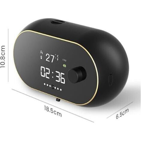 Distributeur automatique de savon liquide sans contact mural avec capteur infrarouge, minuterie de température, rechargeable par USB, pour la cuisine et la salle de bain (mousse)