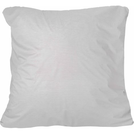 Protège Oreiller Duo en Jersey Uni, 65cm x 65cm Taille, Argent