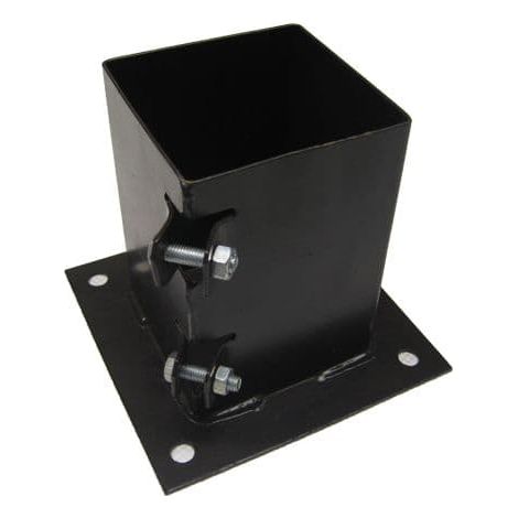 x1 3" Bolt Down Bolt Grip Fence Support - 75MM Post Timber Holder Like Metpost (1/5)