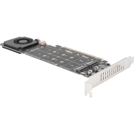 Carte adaptatrice PCIeX16 vers M.2 M-Key NVMeX4SSD, carte répartitrice d'extension pour serveur 2U (1/5)