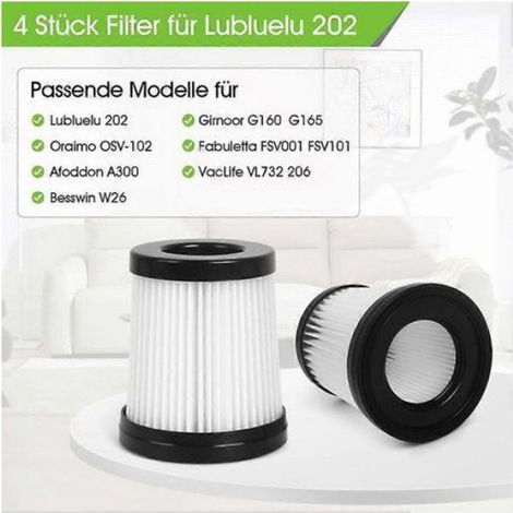 Lot de 4 filtres pour Lubluelu 202 Fabuletta FSV001 FSV101 et Oraimo OSV-102 pour Girnoor G160 G165 Afoddon A300 (1/5)