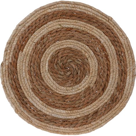 Set de Table Rond Tressé Fibres Naturelles - diamètre 38cm (1/2)
