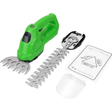 2 in 1 Hedge Trimmer, Cordless Electric Brushcutter for Garden, Lawn Shears and Shrubs, Sk5 Blades Anti-Rust (1/5)