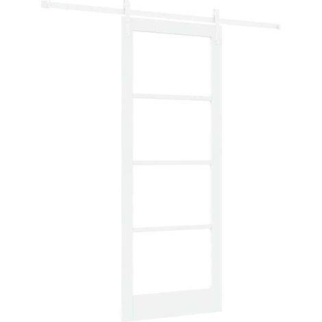 Maison Exclusive - Schiebetür ORKDAL Weiß 83 x 211 cm Massivholz