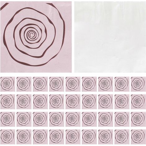 100 feuilles de papier aluminium pour emballage de bonbons et chocolats-10.00X10.00X0.10CM-Pink