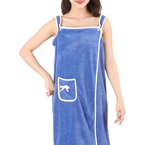 Peignoir-Serviette pour Femmes - Vêtement À Porter La Douche pour Femmes  Absorbant Confortable Idée Cadeau pour Proches (1/5)