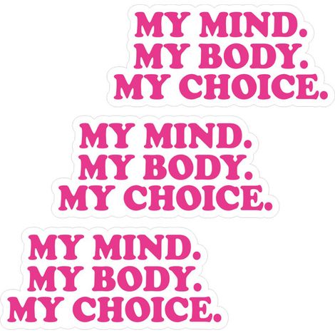 pegatinas decorativas de pared de PVC rosa Pro Choice