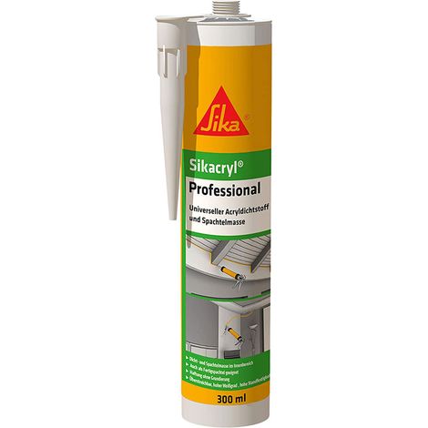 Sikacryl Professional 300ml weiß Acryldichtstoff Spachtelm.