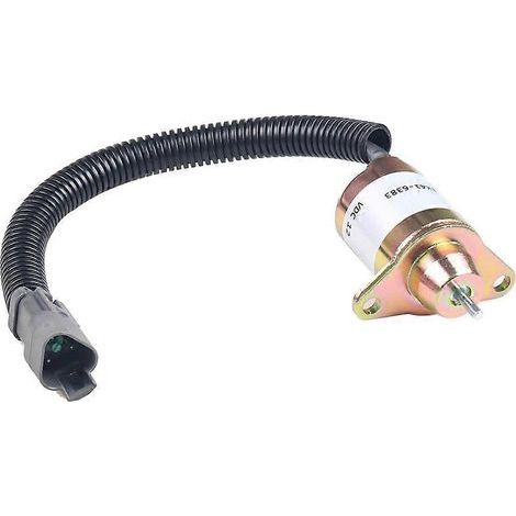 Compatible avec les électrovannes d'arrêt 12V des moteurs Yanmar 1503ES-12S5SUC11S et 41-6383, peut remplacer Thermo King MD-300 et RD. (1/5)