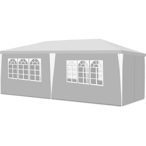 Vingo – Tonnelle pavillon 3x6m en toile PE imperméable – Structure en fer robuste – Tente de réception pour événements extérieurs – Hauteur 2.5m (1/5)