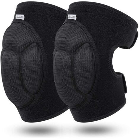 Genouillères anti-collision réglables, genouillères en mousse épaisse, genouillères de sport antidérapantes pour VTT, jardinage, jogging, travail (1/5)